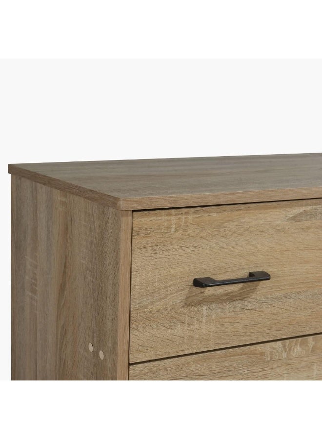 Home Box Oasis 3-Drawer Dresser Without Mirror 40 X 73.7 X 80 Cm Brown - Image 5