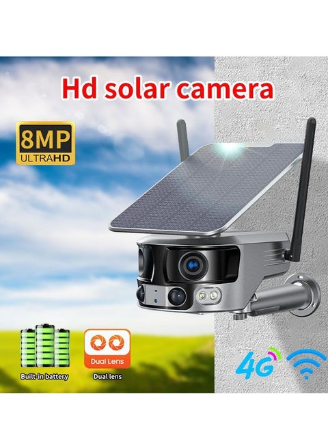 MS2 4G solar panoramic surveillance camera with 4K imaging resolution