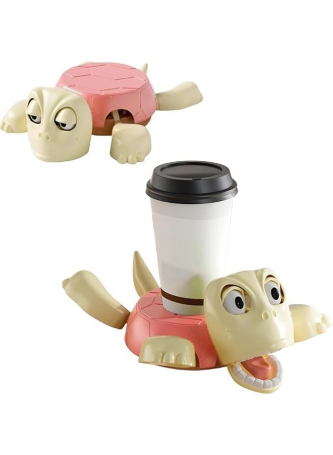 Funny Animal Coaster Cup Holder – Cute Animal Drink Coaster for Coffee Cups, Mugs, Wine Glass & Water Bottle, Cartoon Animal Table Decor, Novelty Gift for Birthday (Pink) - Image 1