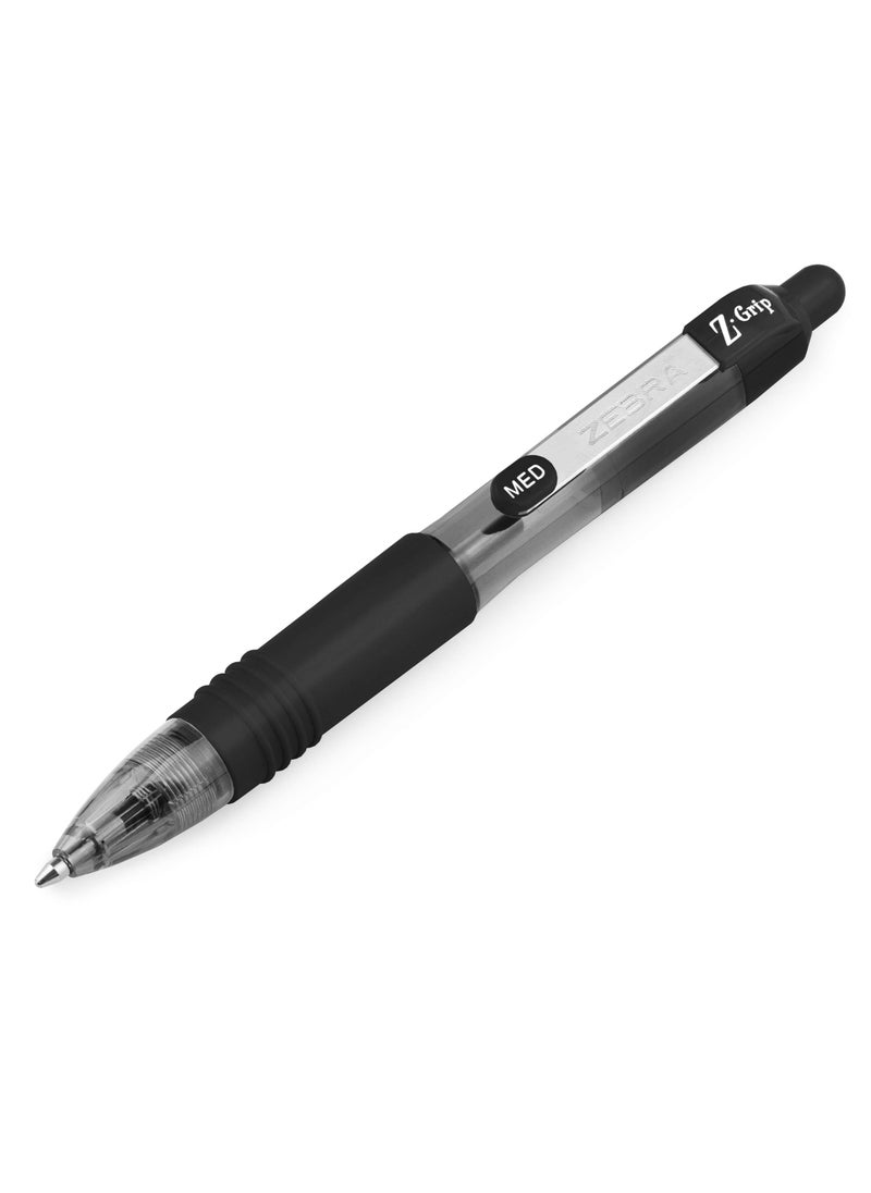 ZEBRA ZEBRA Z-Grip Smooth Mini Retractable Ballpoint Pens - 1.0mm - Black - Pack of 6  - Image 2