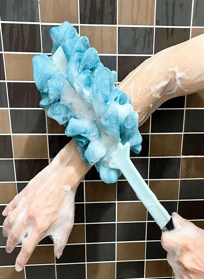 DUANT Loofah Long Handle Bath Body Brush, Back Scrubber for Shower, Soft Nylon Mesh Sponge On a Stick for Shower Men Women Kids Elderly, Exfoliating Scrub Cleaning Luffa for All Kinds of Skin (PACK OF-1) - Image 5
