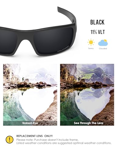 BLAZERBUCK Anti-salt Polarized Replacement Lenses for Oakley Crankshaft OO9239 - Black - Image 3