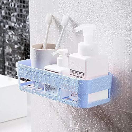 ViberDeal Multipurpose Plastic Bathroom Kitchen Organize Shelf Rack Shower Corner Caddy Basket with Strong Adhesive Magic Sticker Multicolor Bathroom Wall Holder Storage Rack Corner Shelf -2 Pcs - Image 5
