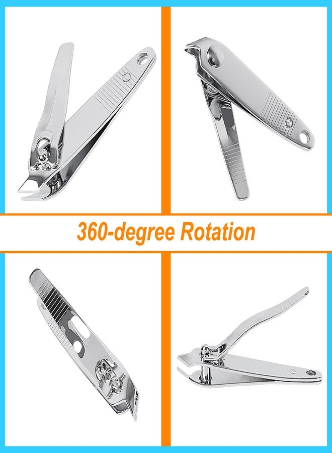 uxcell مقص أظافر حاد من يوكسل، مقص أظافر للقدم بحافة مائلة من الفولاذ المقاوم للصدأ لتقليم أظافر اليد للنساء، أداة مهنية لتقليم أظافر القدم للرجال للأظافر السميكة - Image 5