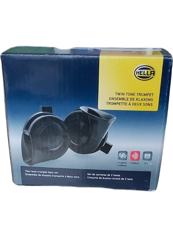 HELLA - Horn Caddy 04 08 Golf V 04 09 Jetta 06 11 Passat T5-T6 Oval Socket 1K0951221B- 3FH011225-841) - Image 1