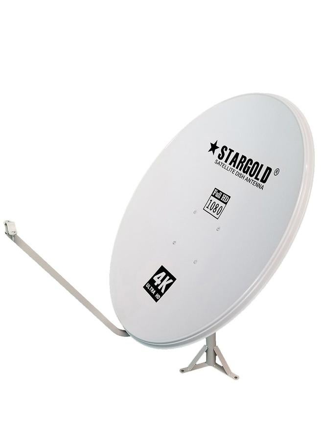 Stargold Satellite Tv Antenna And 4k Dish Antenna For Satellite Tv KU-band Gain 10.70 – 12.5GHZ, Short Axle 80cm/ Long Axle 90cm  - Image 1