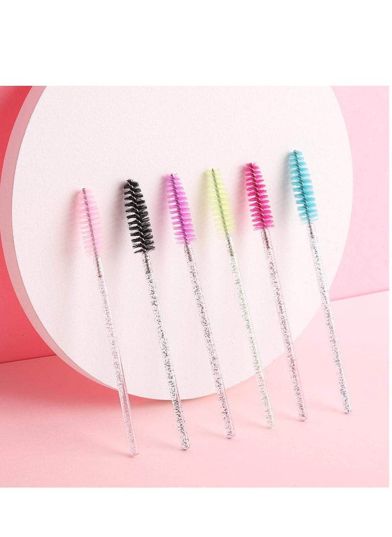 Tbestmax 300 Disposable Mascara Wands Eyelash Brush Spoolies for Eye Lash Extension, Eyebrow and Makeup Crystal Tbestmax  - Image 3