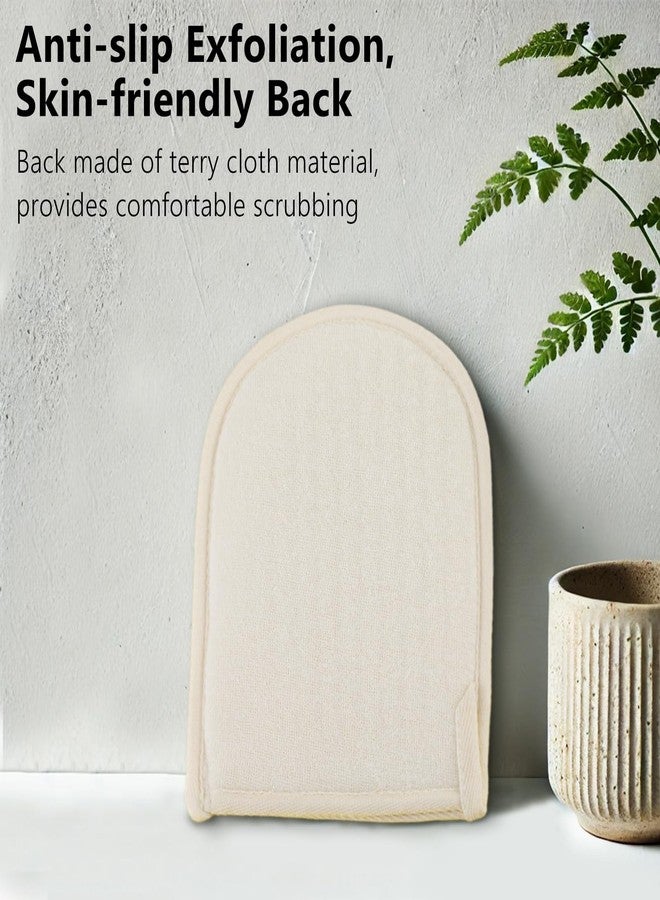 Jaasuee Exfoliating Loofah Glove Pad Body Scrubber. Our Body Gloves are Made of Premium Natural Egyptian Shower Loufa Sponge for Woman and Men to Cleanse The Face and Body - Image 3