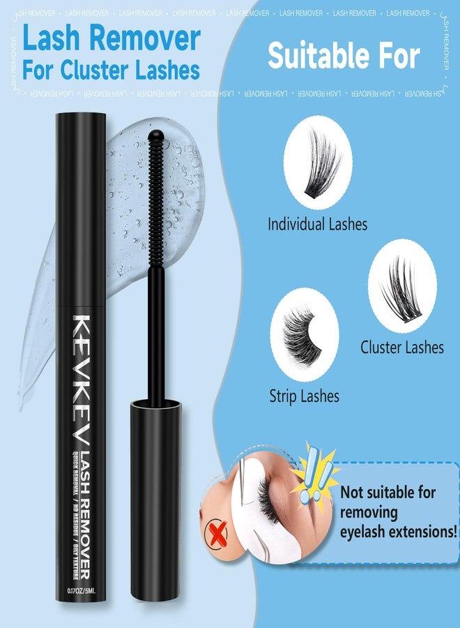 KEVKEV Lash Remover For Lash Extensions 5ml Lash Cluster Remover Oil Texture Lash Remover Gentle Quick Removal,No Residue,Clear Lash Glue Remover DIY Lash Extension Remover at Home - Image 3