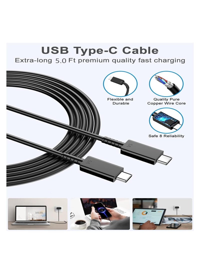 Beauenty 45W Fast Charger for Samsung Galaxy S24, S24+,S23, S23+, S22, S22Ultra, S22+, S21, S20, A32, A33, A53, A73, USB C Super Fast Charger Plug with 1 m Type C Charging Cable - Image 4