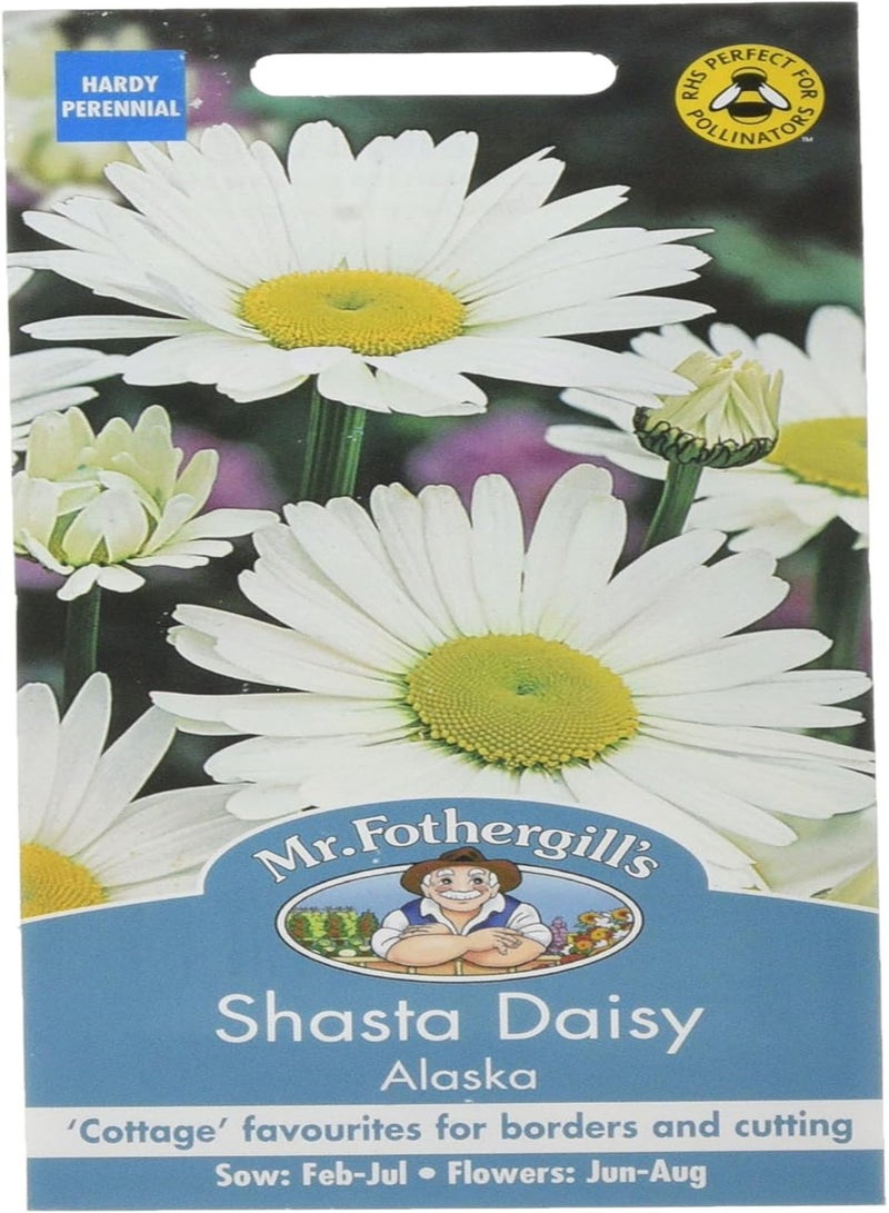 جي جوت 14739 بذور زهرة، شاستا ديزي ألاسكا، أبيض - Image 1