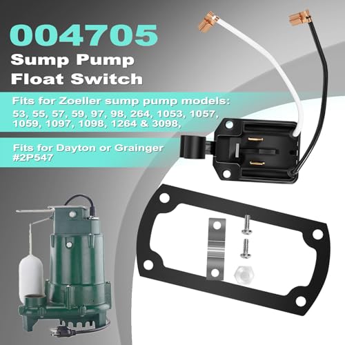 Ussuray 004705 Sump Pump Float Switch Fits for Zoeller Model 53 55 57 59 97 98 264 3098 Series Sump Pumps - Image 3