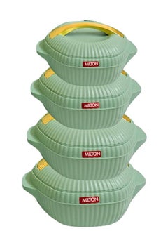 Milton 4 Pieces Plastic & Stainless Steel Food Containers 500 - 1000 - 1500 - 2500 ml  - Image 1