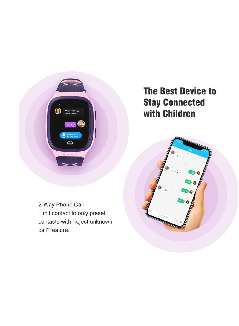 AROAQ 2023 4G Kids Smart Watch Bluetooth Kids Watch Wearable Watch G P S Tracker Baby Phone Watch SOS HD Video Call Touch Screen IP67 Waterproof Children's Smartwatch - Image 5
