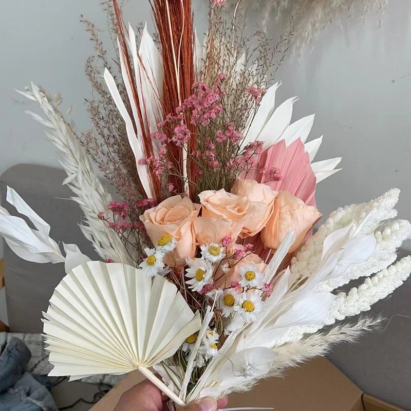 Bluejw Dried Flower Bunch - Fluffy Pampas Grass, Reeds & Natural Dried Plants for Wedding, Festival Ornaments & Home Decor Bouquet - Image 2