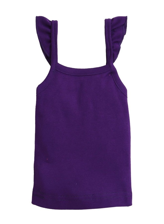 EIO تيشيرتات قطنية بدون أكمام للبنات من إي أو أو، بقصة مريحة، عبوة من 5 قطع (6-12 شهرًا)، متعدد الألوان - Image 3