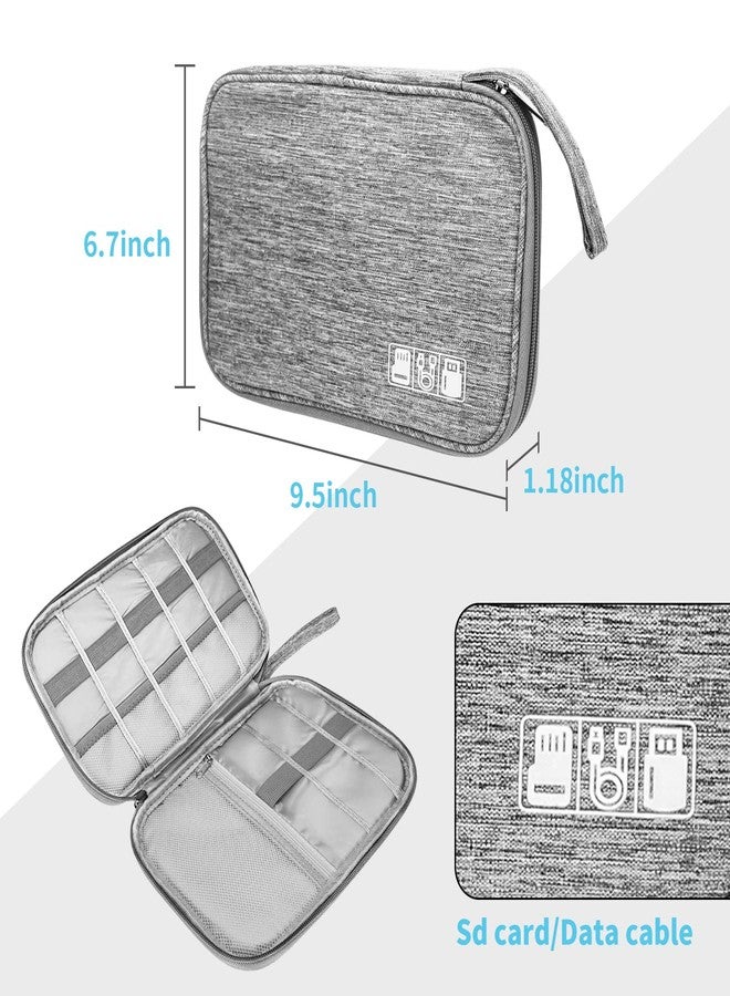 Lcsmaokin Electronics Organizer Travel Case,Electronic Accessories Storage Bag,Portable Waterproof Cable Organizer Bag,Travel Cord Organizer Bag for Small Charging Cord Storage,Cables,SD Card (Black) - Image 4