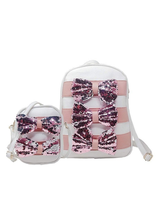 TYPIFY¬Æ 2Pcs Combo Backpack and Sling bag for Women (Pink) - Image 1