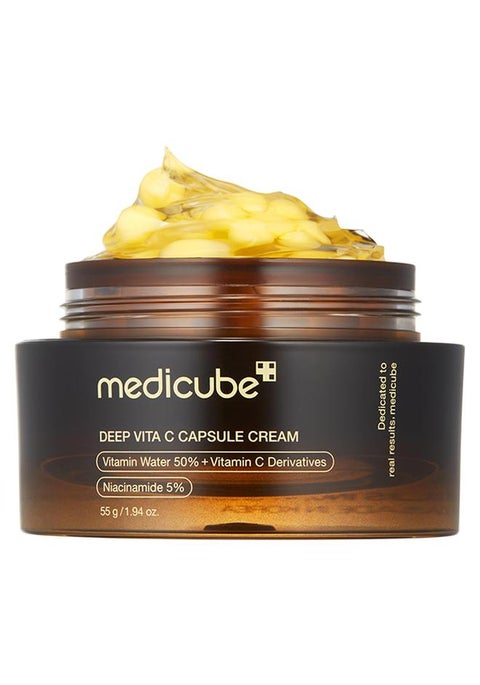 Deep Vitamin C Golden Capsule Face Moisturizer - Liposome Capsules For Wrinkles, Skin Radiance - Transparent Gel For Glow Hydration - Korean Skin Care 1.94 Oz