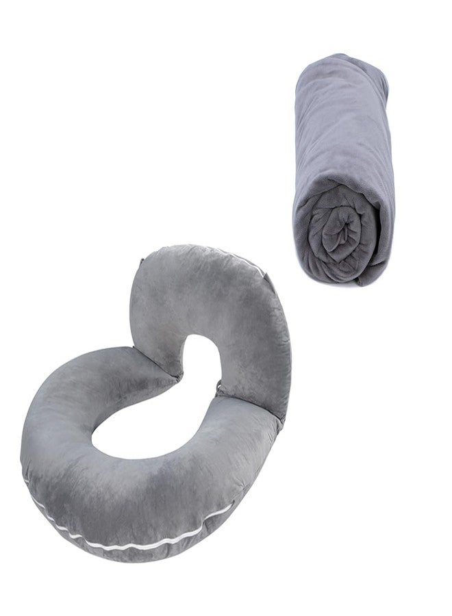 INSEN Reading Pillow Cover, Cooling Tencel, Rock Grey (Grey)