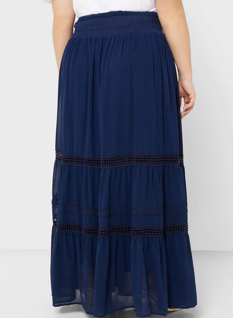 Ella Plus Tiered A-Line Skirt