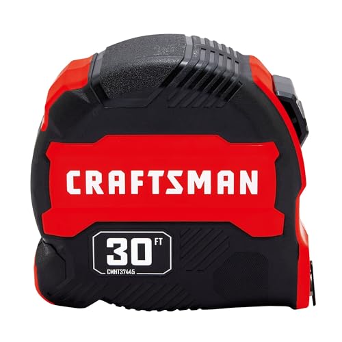 CRAFTSMAN 30ft Tape Measure with Fraction Markings Retractable CMHT37445S - Image 1