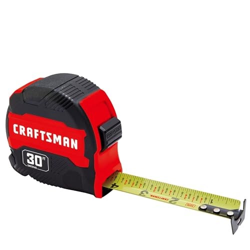 CRAFTSMAN 30ft Tape Measure with Fraction Markings Retractable CMHT37445S - Image 3