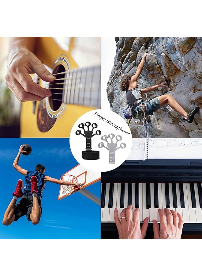 ANYOUI Finger Strengthener Strength Trainer Finger Exerciser 6 Resistant Level Finger Exerciser Hand Strengthener for Strength Training Finger Flexion Extension Training - Image 4