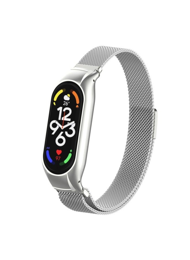 Suitable For Mi Band 7 Strap Miband7 Metal Milanese Nice Magnetic Wristband Mi 7 Bracelet Strap - Image 4