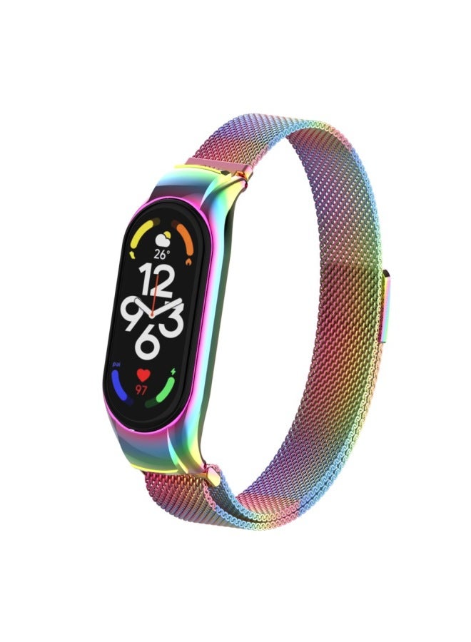 Suitable For Mi Band 7 Strap Miband7 Metal Milanese Nice Magnetic Wristband Mi 7 Bracelet Strap - Image 5