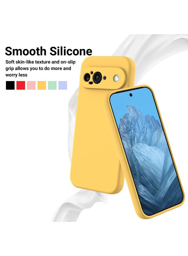 The Bros Phone Case For Google Pixel 9 Pure Color Liquid Silicone Shockproof Phone Phone Case - Image 3
