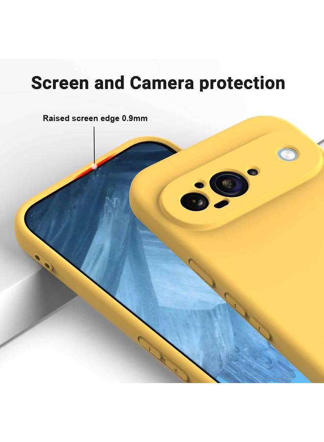 The Bros Phone Case For Google Pixel 9 Pure Color Liquid Silicone Shockproof Phone Phone Case - Image 4