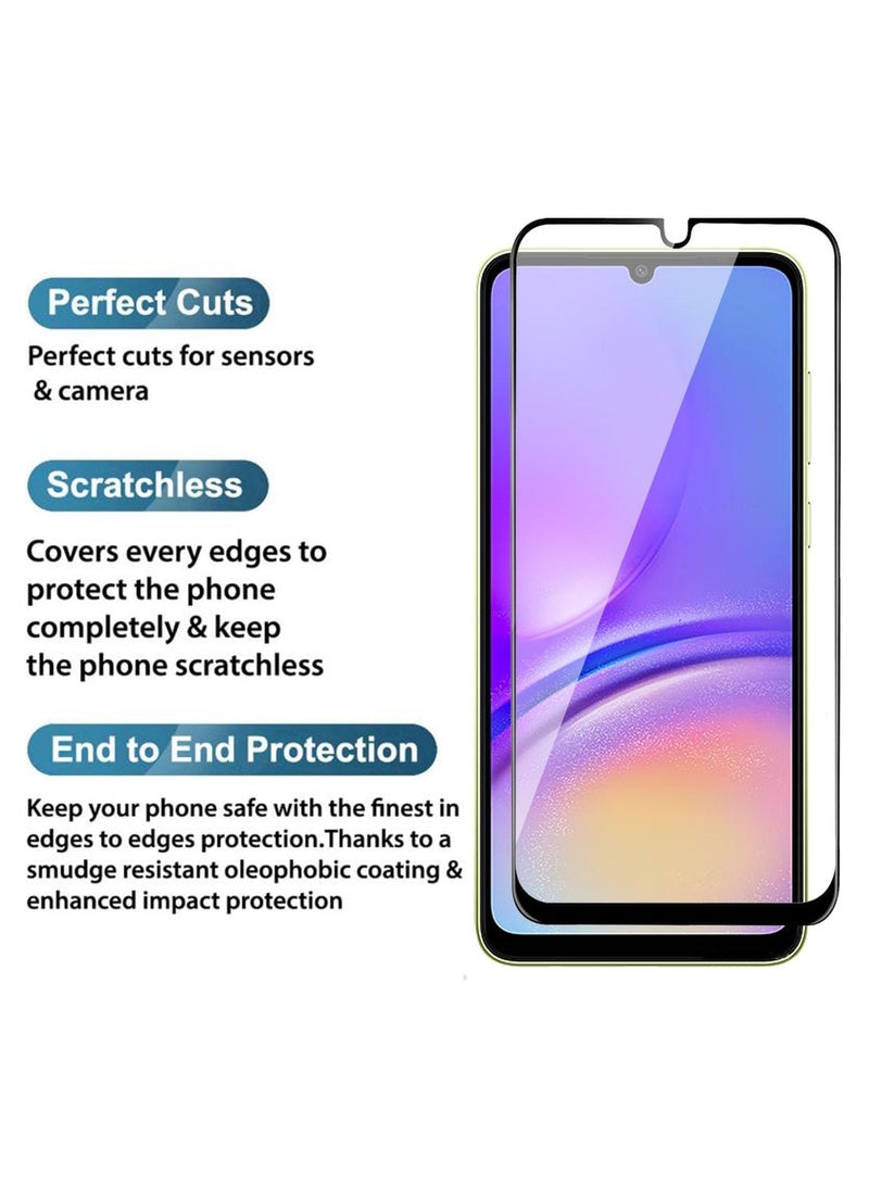 M7molge Full Coverage Glass Screen Protector for Samsung Galaxy M33, M13, A13, F13, A23 and F23 5G (6.6 Inch) - Black Frame  - Image 2