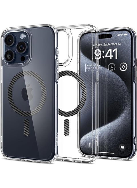Ultra Hybrid MagFit for iPhone 15 Pro Case Cover with MagSafe - Carbon Fiber