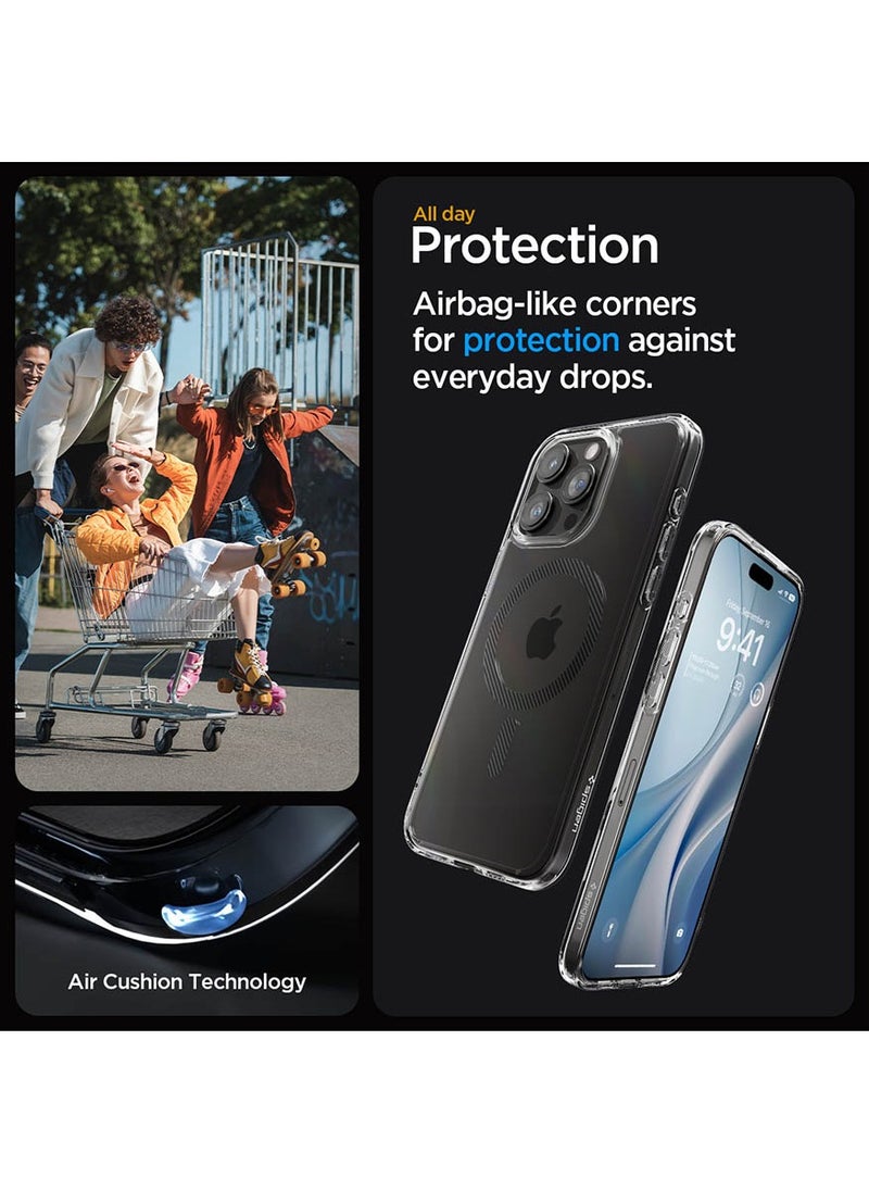 Spigen Ultra Hybrid MagFit for iPhone 15 Pro Case Cover with MagSafe - Carbon Fiber  - Image 4