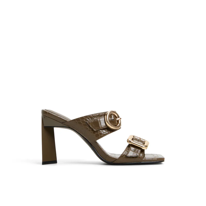 كول ات سبرنج Zoeey Croc Textured Heeled Sandals