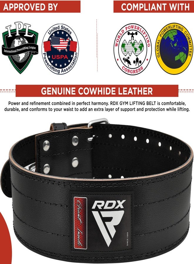 RDX Weight Lifting Belt for Men Women, IPL USPA Approved, 6mm Thick, 4” Powerlifting Back Support, Squat Deadlift Bodybuilding Exercise Fitness Gym Workout Strength Training - Image 3