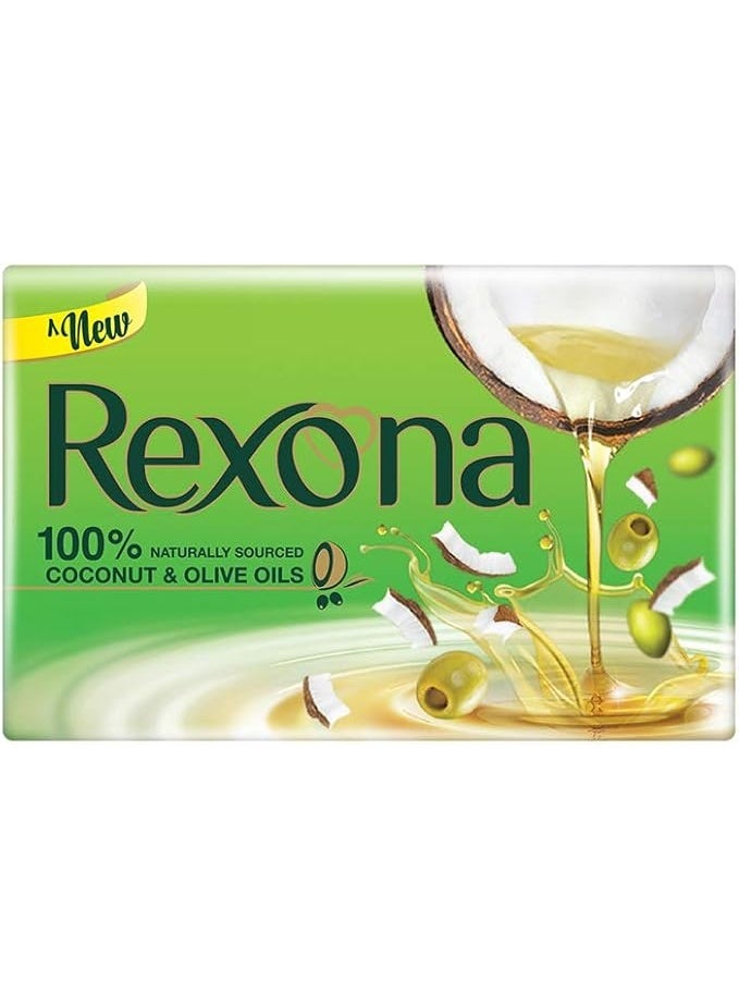 Rexona Unilever Rexona Soap with Coconut and Olive Oils for Silky and Soft Skin (150 grams) - Image 2