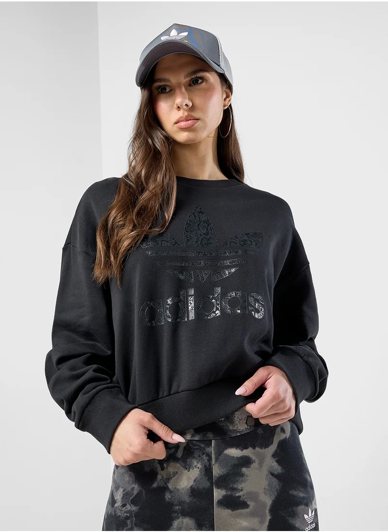 اديداس اوريجينالز Snake Crew Sweatshirt