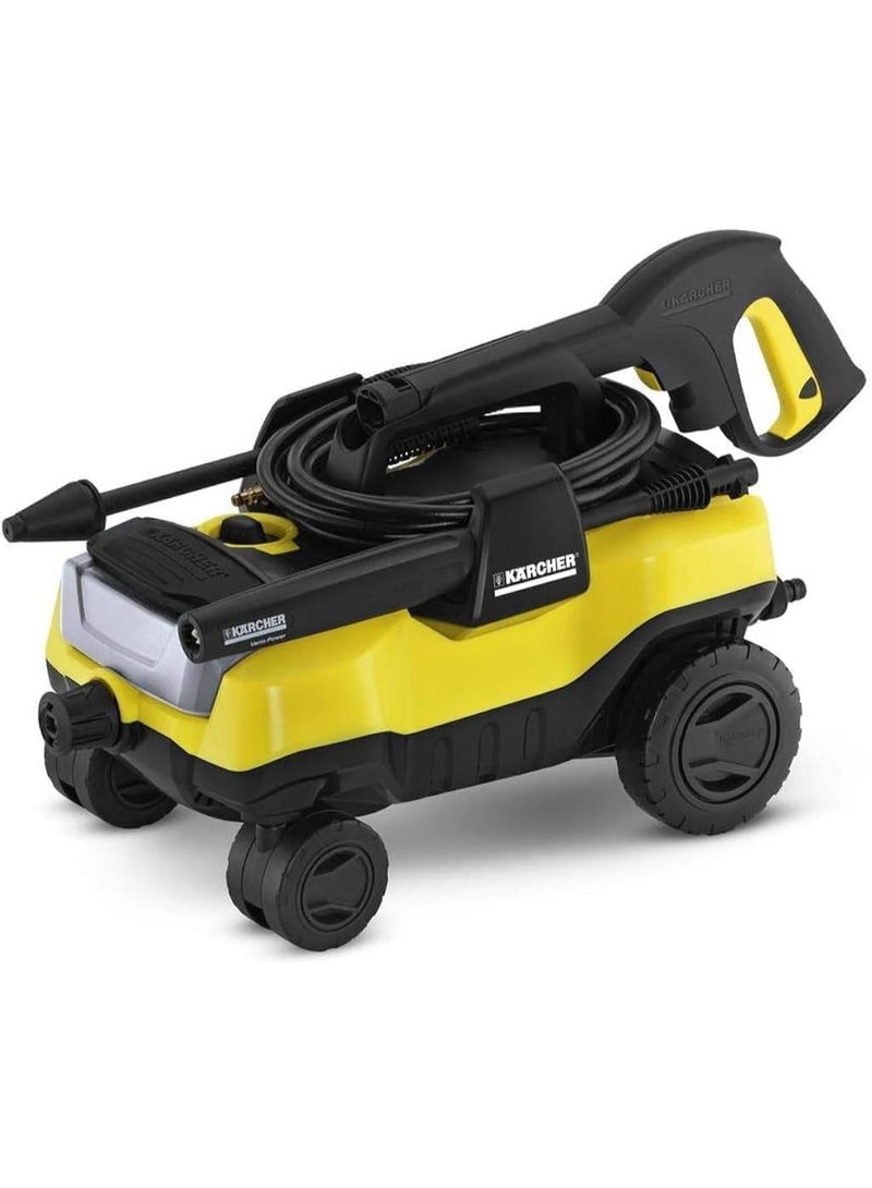 Kärcher Follow Me High Pressure Washer, 120 bar, 1600 W, 4-wheel pressure washer,ideal for slightly to moderately dirty entrances, cars or garden furniture  - Image 1