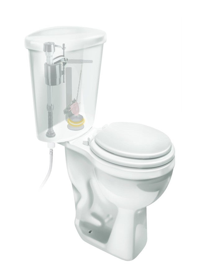 فلويد ماستر حلقة مانع تسرب صمام تدفق المرحاض البديل Fluidmaster 2602 لمجموعة إصلاح صمام التدفق طراز 555C، باللون الأبيض - Image 3