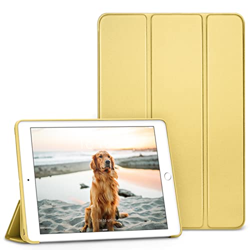 DTTO for iPad Mini 5th Generation Case and iPad Mini 4 Case, Ultra Slim Lightweight Trifold Smart Shell with Soft TPU Back Cover, Auto Sleep/Wake, Canary Yellow - Image 1