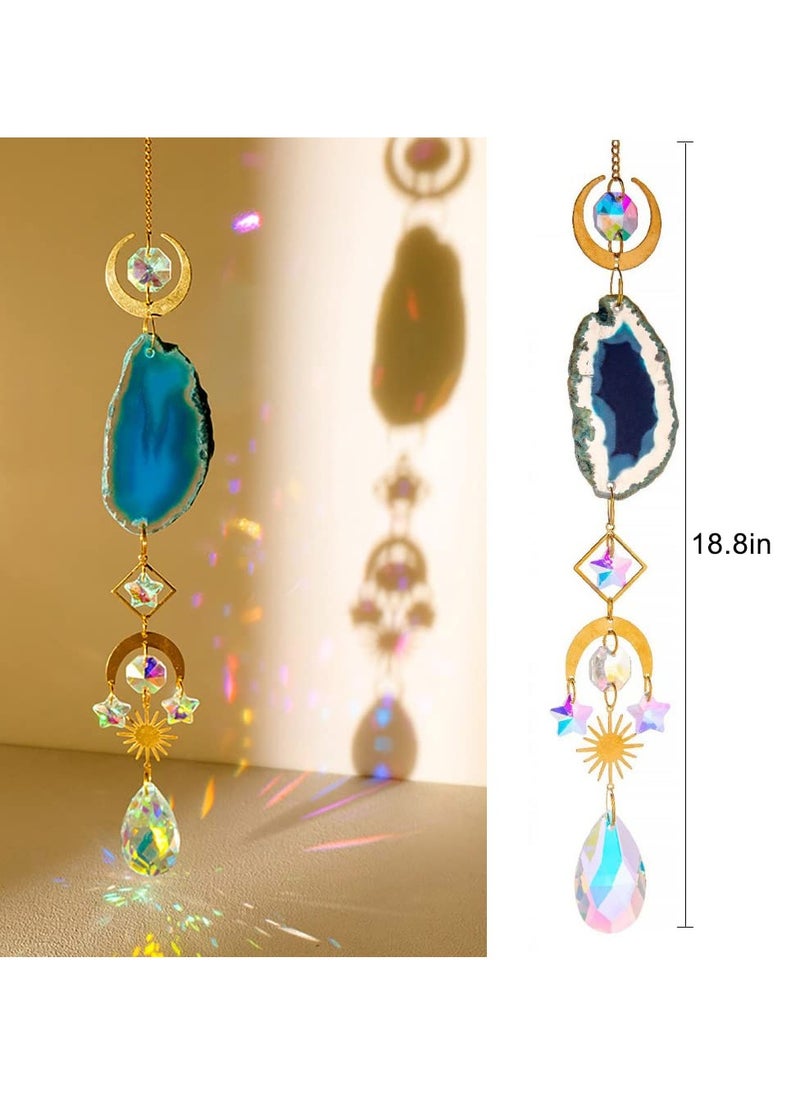 SYOSI - Window Hanging, Suncatcher, Heart Suncatchers Window Hanging, with Butterfly, Crystals Light Catcher, for Window Suncatchers Chandelier Parts Rainbow Maker Pendants - Image 1