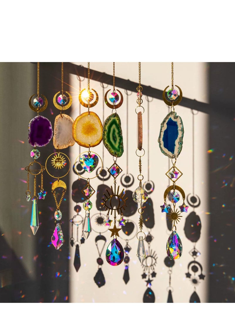SYOSI - Window Hanging, Suncatcher, Heart Suncatchers Window Hanging, with Butterfly, Crystals Light Catcher, for Window Suncatchers Chandelier Parts Rainbow Maker Pendants - Image 1