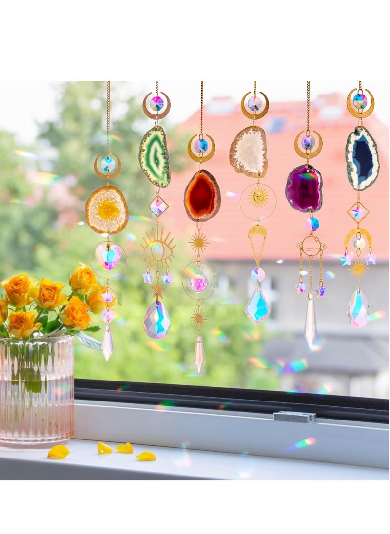 SYOSI - Window Hanging, Suncatcher, Heart Suncatchers Window Hanging, with Butterfly, Crystals Light Catcher, for Window Suncatchers Chandelier Parts Rainbow Maker Pendants - Image 1