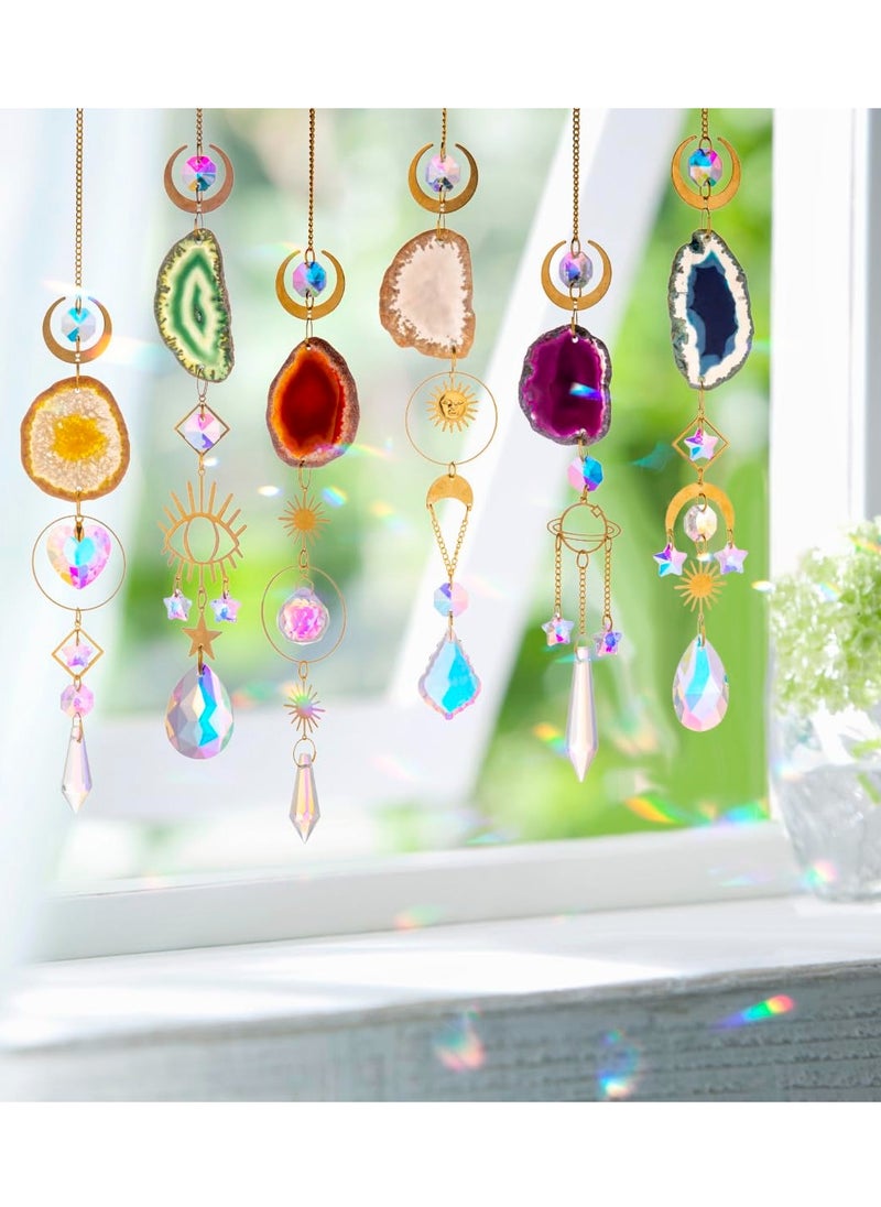 SYOSI - Window Hanging, Suncatcher, Heart Suncatchers Window Hanging, with Butterfly, Crystals Light Catcher, for Window Suncatchers Chandelier Parts Rainbow Maker Pendants - Image 1