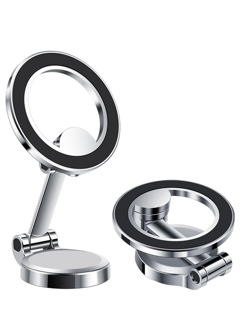 General Folding magnetic car-specific anti-shake navigation suction cup magnetic car phone holder, 360° rotating car phone holder with metal ring  - Image 1