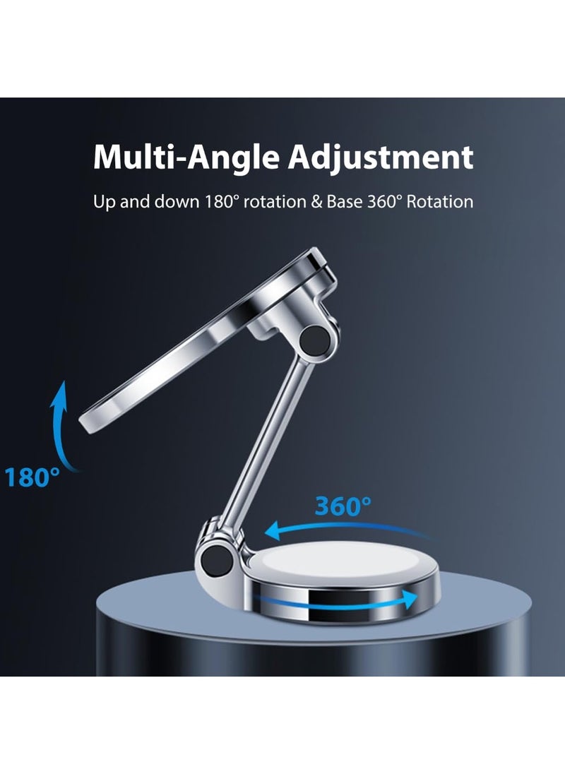 General Folding magnetic car-specific anti-shake navigation suction cup magnetic car phone holder, 360° rotating car phone holder with metal ring  - Image 2