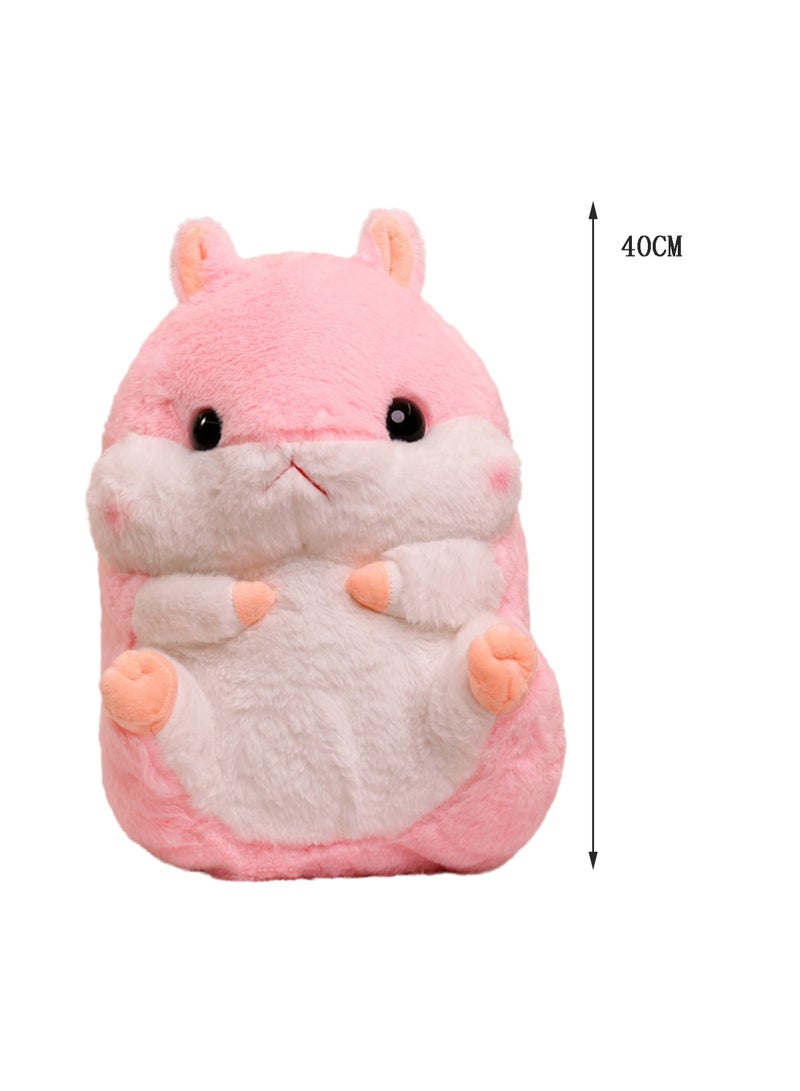 40 CM Cute Hamster Plush Toy Soft Stuffed Cartoon Animal Doll For Girls And Boys All Ages Gift（Pink） - Image 2