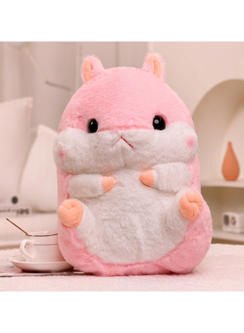 40 CM Cute Hamster Plush Toy Soft Stuffed Cartoon Animal Doll For Girls And Boys All Ages Gift（Pink） - Image 3